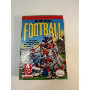 Play Action Football Nintendo NES Box & Manual Authentic! CIB